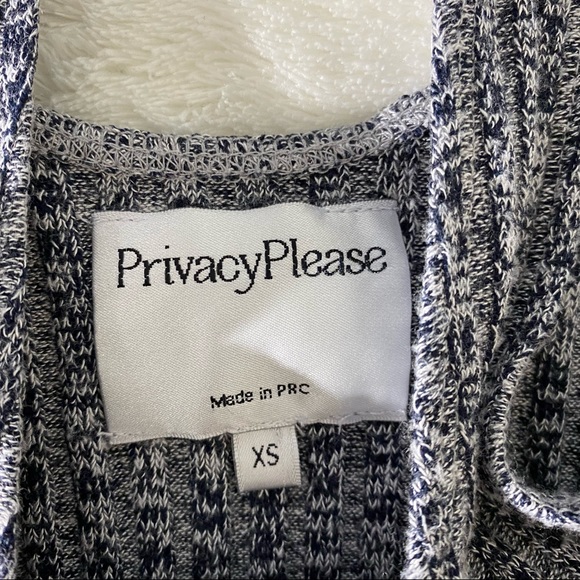 PRIVACY PLEASE Ribbed Button Front Bodysuit - Picture 5 of 7